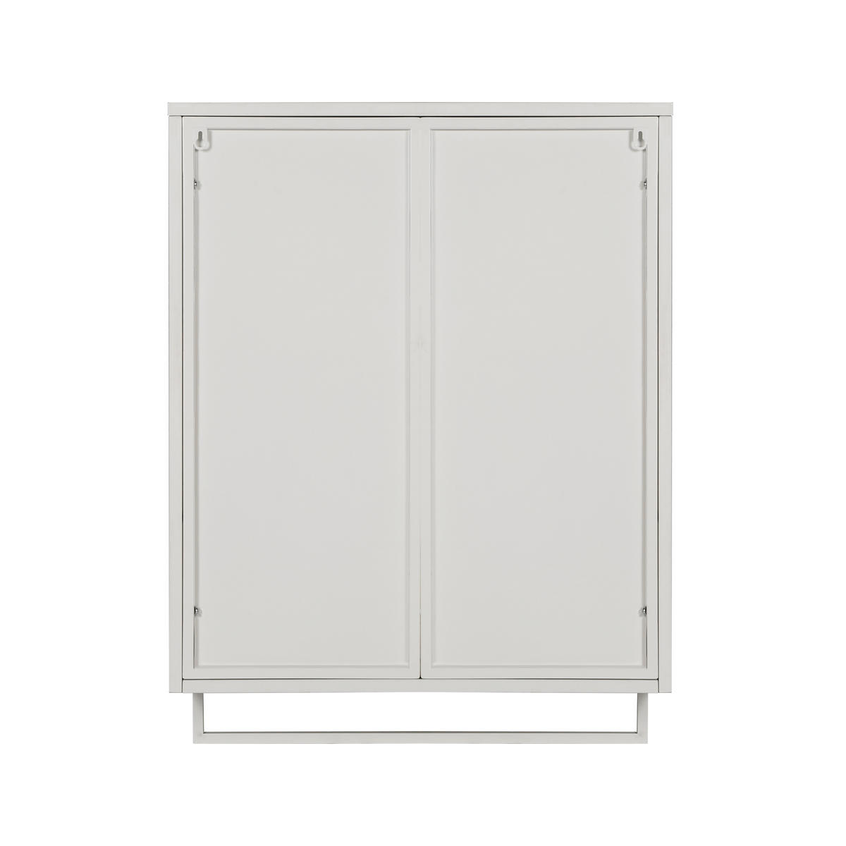 KÜCHENOBERSCHRANK 60/23/78 cm mit Glasfront, 2 Türen und offener Ablage - Weiß, Glas (60/78/23cm) - BEAOK