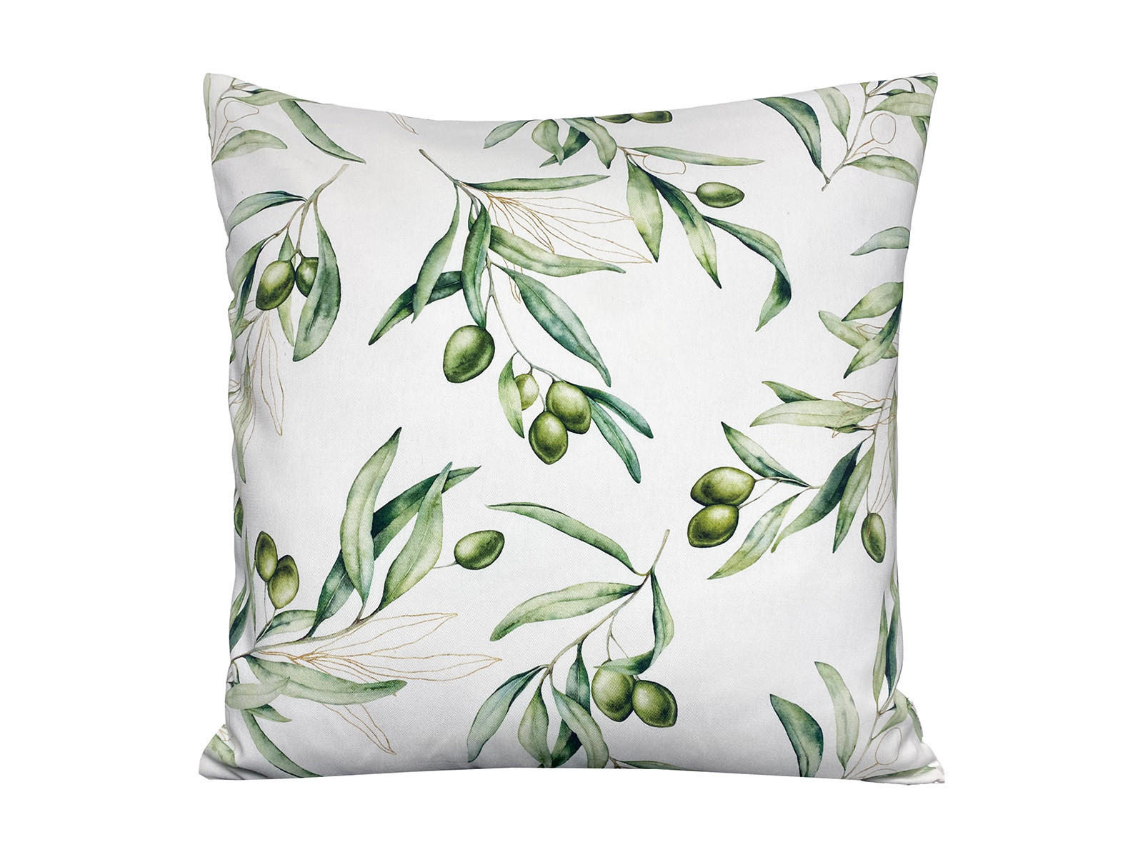 beties Heimtextil Kissenhülle Weiß, Ecru, Grün, Olivgrün, Mehrfarbig 50x50 cm