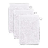 WASCHHANDSCHUH SUPERWUSCHEL 3ER PACK - Weiß, Textil (15/20cm) - MÖVE