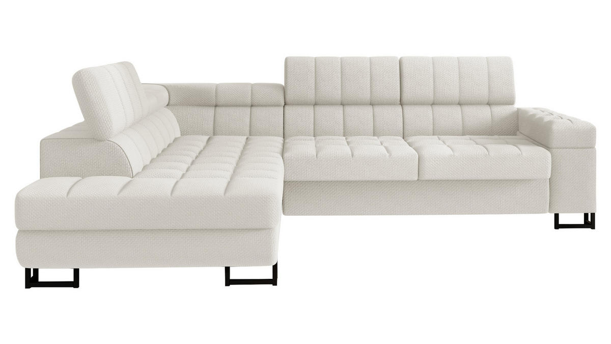 ECKSOFA Laris, Seite: Links - Schwarz/Cappuccino, Holz/Textil (271/203cm) - MIRJAN24