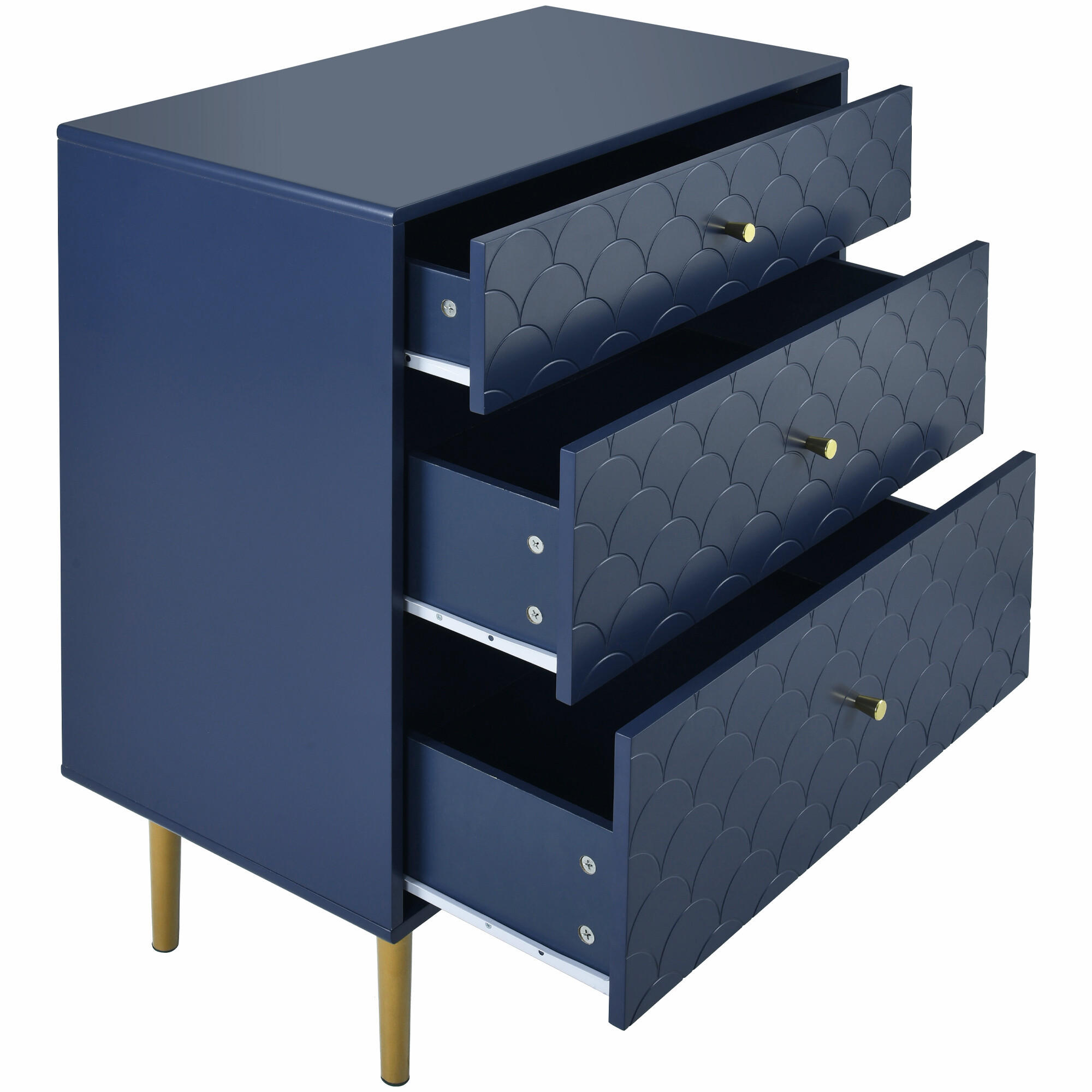 Urban Meuble Kommode Blau 40x89x75 cm