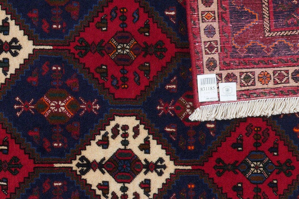 ORIENTTEPPICH handgeknüpft Afshar Blau 239/174 cm Schurwolle - Blau, Textil (174/239cm) - Looma