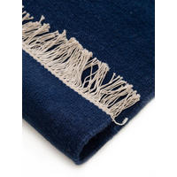 TEPPICH Wollteppich Liv Blau - Blau, Textil (120/1cm) - KUNSTLOFT