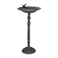 VOGELTRÄNKE - Dunkelgrün, Metall (37.5/74.5/35cm) - Relaxdays