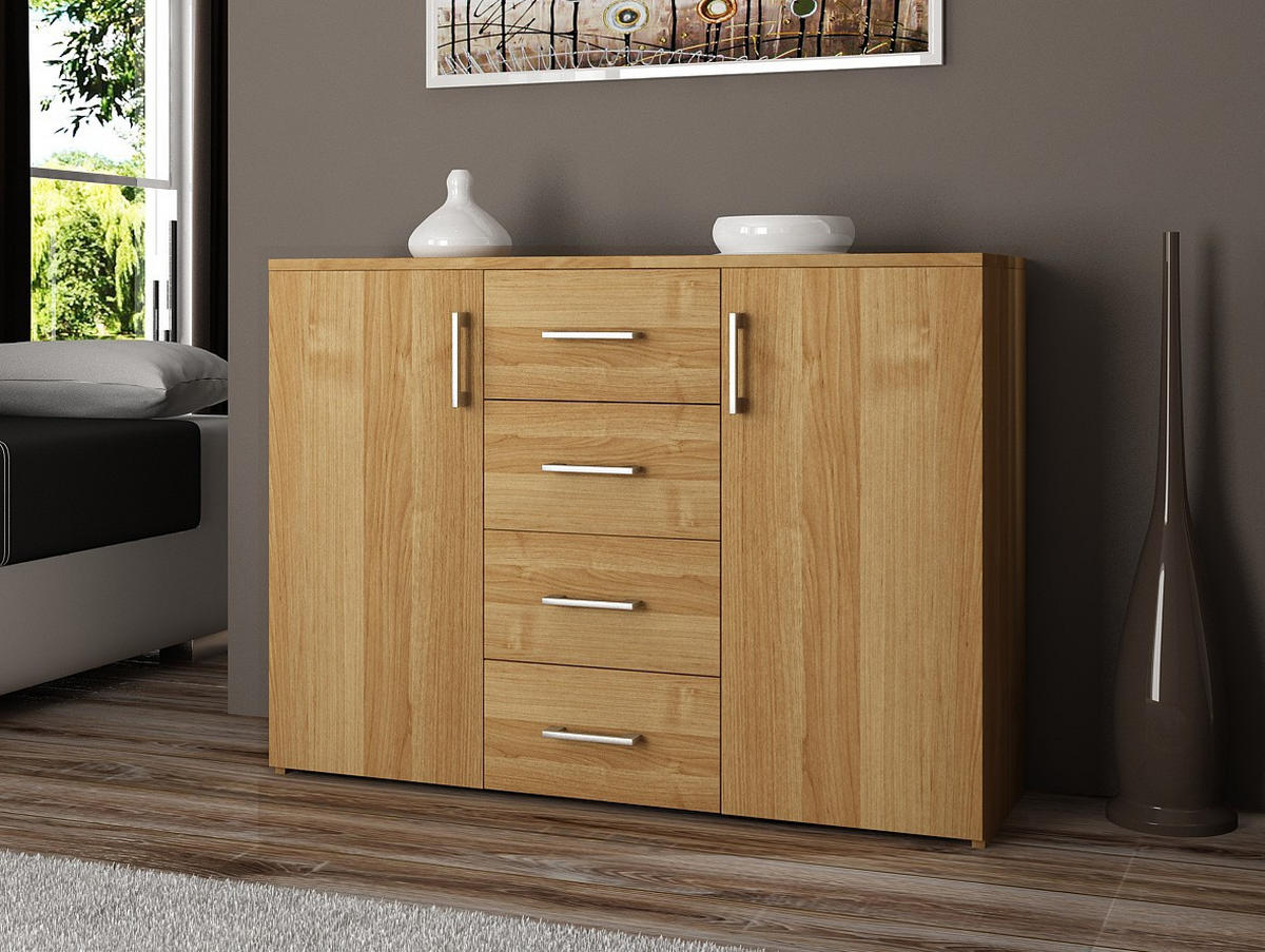 KOMMODE Erlefarben 80/110/35 - Erlefarben, Holzwerkstoff (110/80/35cm) - RAUMHIRSCH FURNITURE