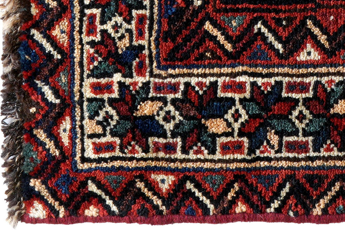 TEPPICH Gashgai Blau 57/63 cm Schurwolle - Blau, Textil (63/57cm) - Looma