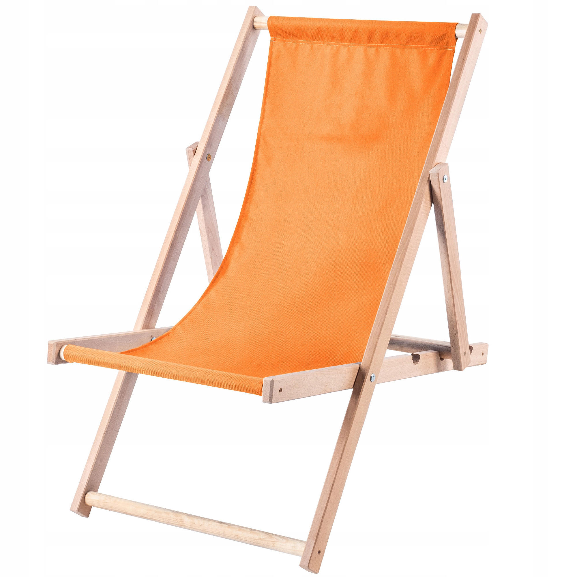 Kadax Holzliegestuhl Orange 53x78 cm
