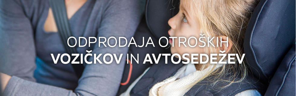 Odprodaja otroških vozičkov in avtosedežev