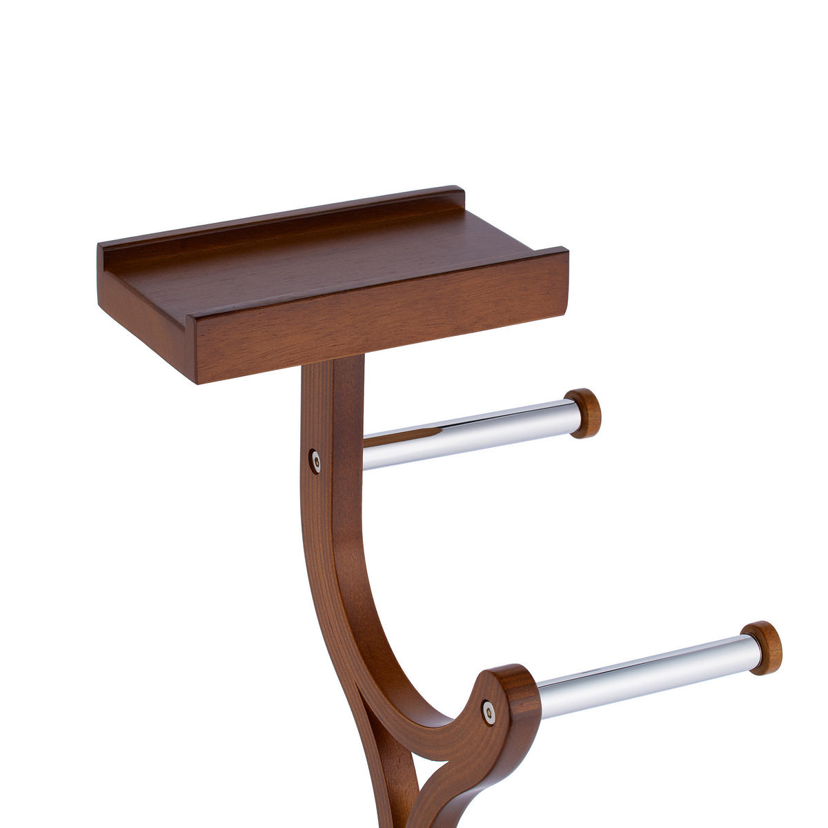 WC-GARNITUR - Silberfarben, Holzwerkstoff/Kunststoff (25/84/30cm) - Relaxdays