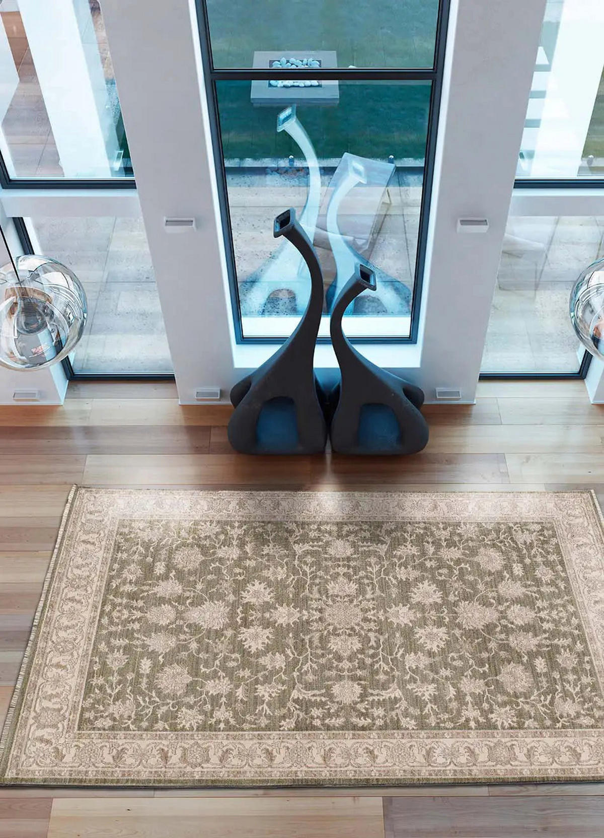 ORIENTTEPPICH Grün / Beige Ona 200/290 cm - Beige/Grün, Naturmaterialien/Textil (200/290cm) - Atticgo