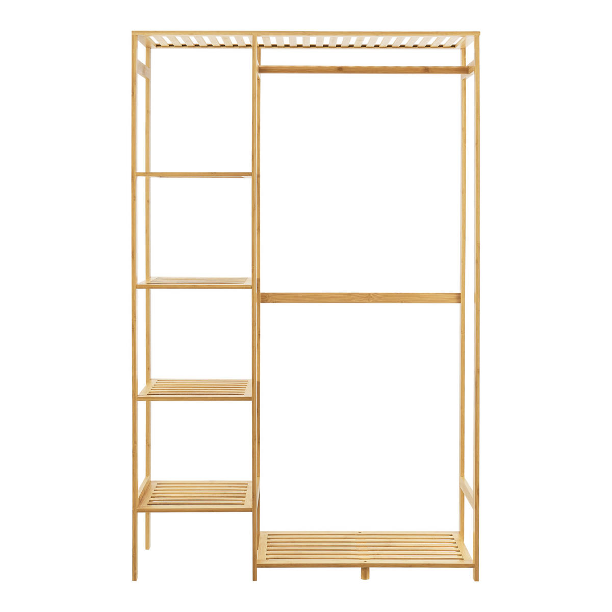 GARDEROBENSTÄNDER Eurajoki - Naturfarben, Holz (90/145/30cm) - [en.casa]