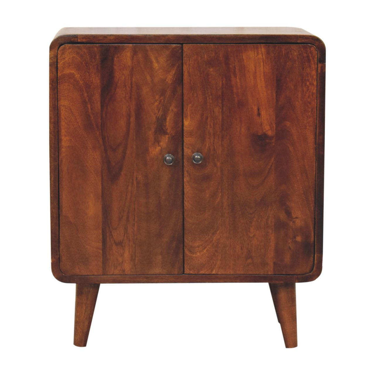Artisan Furniture SKŘÍŇ Mini klasická kaštanová, 2 dvířka a 2 police, tmavě hnědá