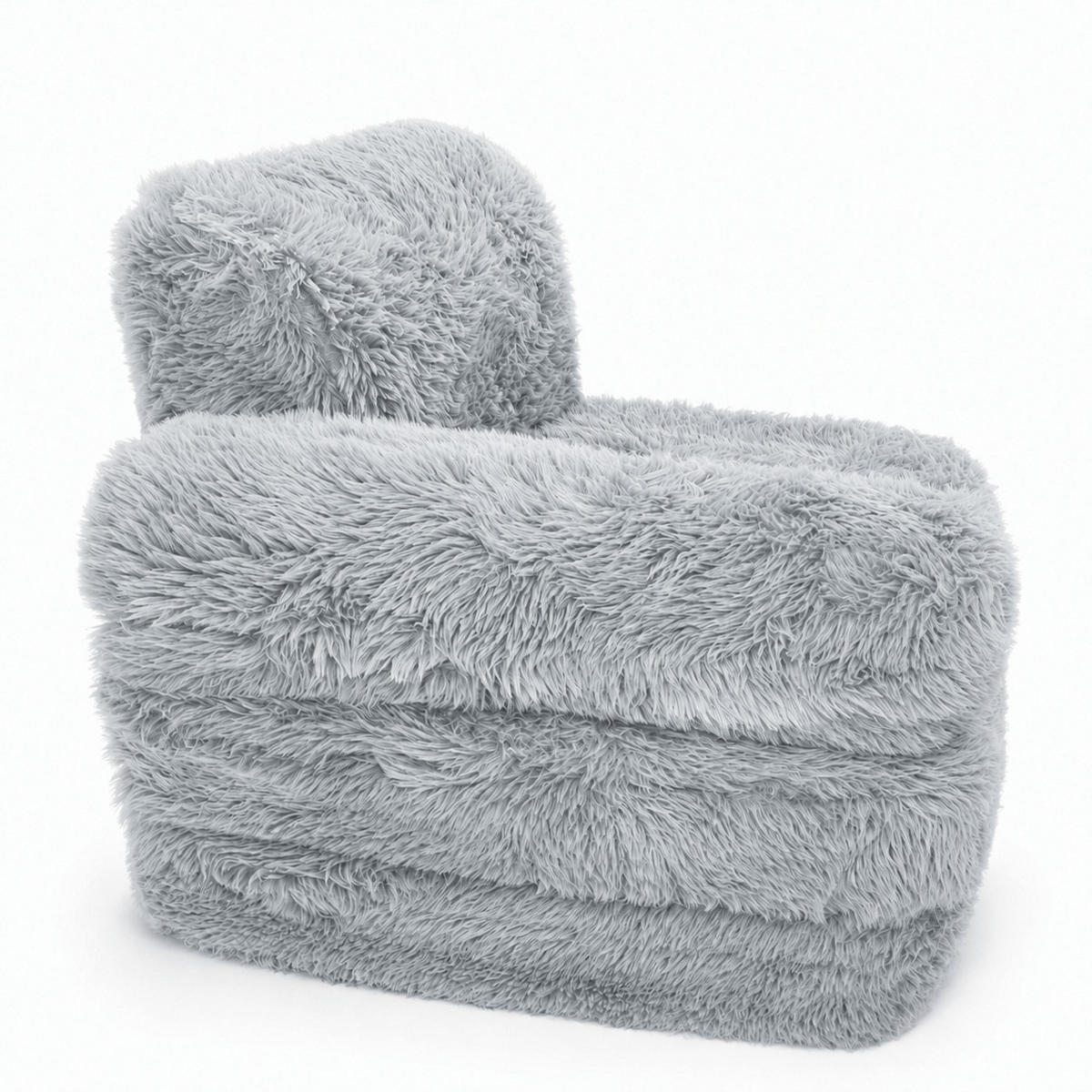 KINDERSESSEL Mammoth modular - Hellgrau, Textil (60/24/60cm) - MeowBaby