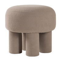 POUF Wolle Taupe - Beige, Textil (42.5/42/42.5cm) - Nordlys