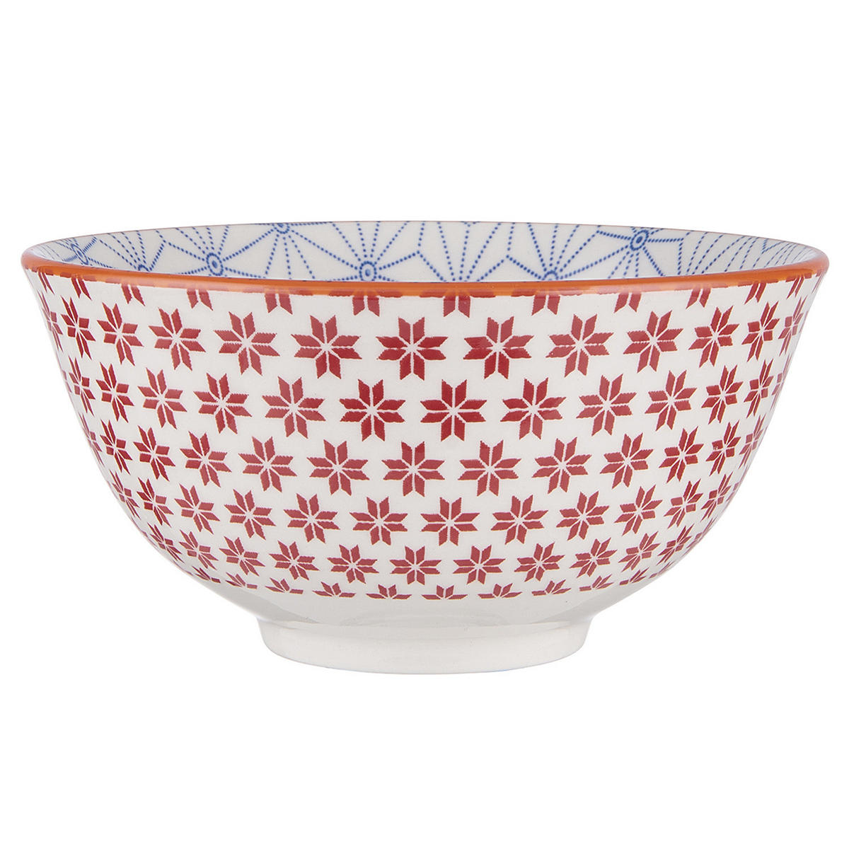 SCHALEN 6er-Set Ornaments 240 ml - Rot, Keramik (12/12/5cm) - Butlers