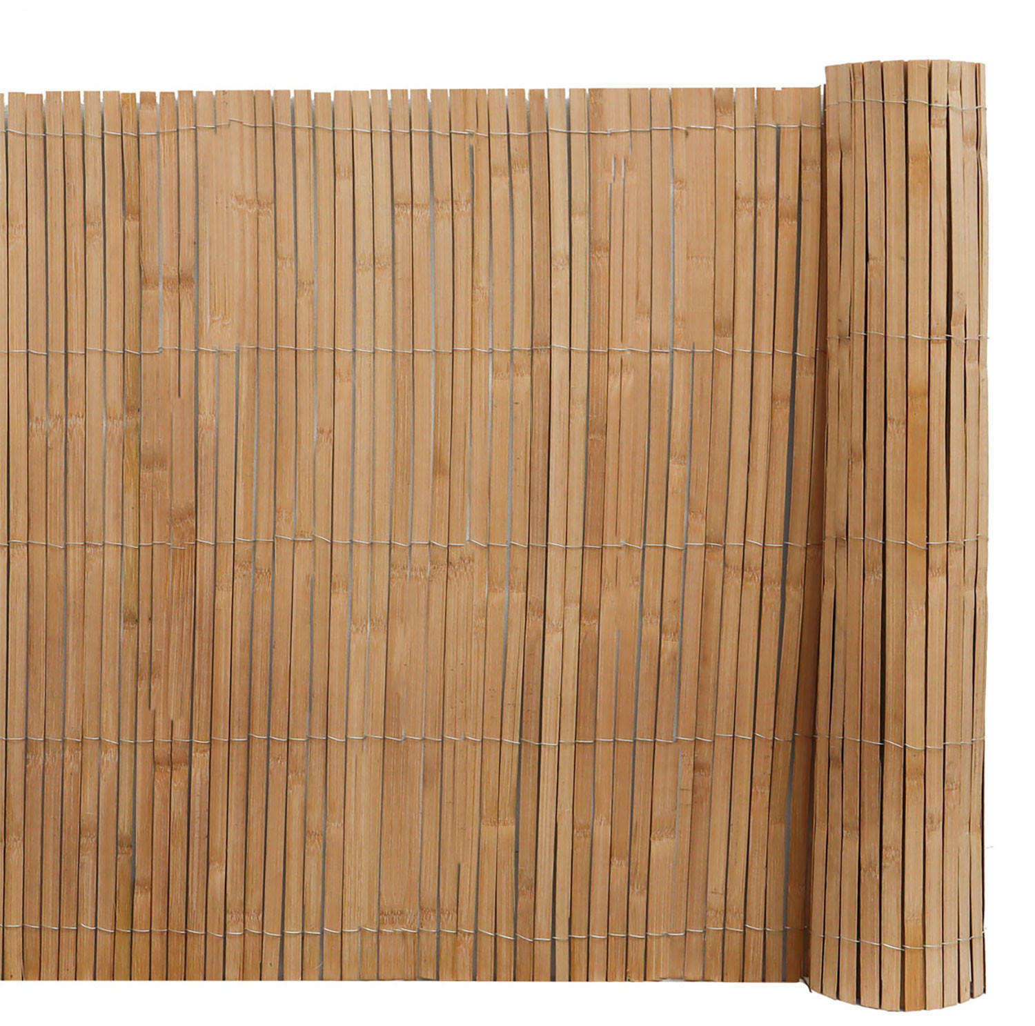 SICHTSCHUTZZAUN Balkon 120/300 cm Bambus - Braun, Holz (1/120cm) - urfence