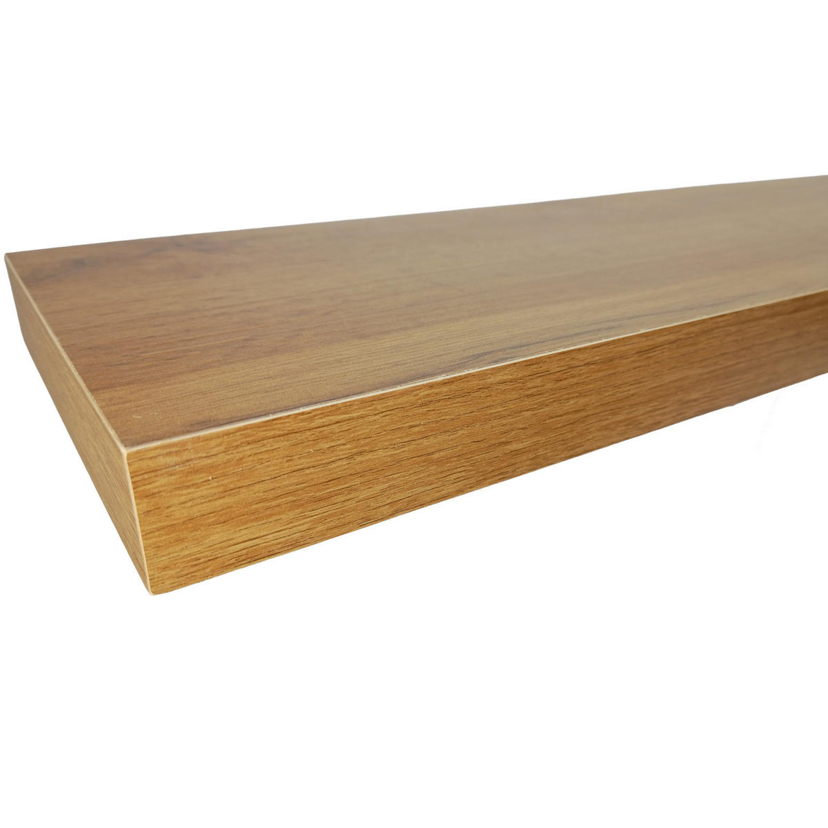 WANDREGAL Holzoptik Erlefarben 2er Set 60x20x4 cm - Erlefarben, Holzwerkstoff/Metall (20/3.8/60cm) - Begryf