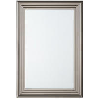 WANDSPIEGEL silber rechteckig 61/91 cm Chatain - Silberfarben, Kunststoff (61/91/4cm) - Beliani