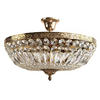 DECKENLEUCHTE Kristall Schönbrunn Ø45 Antik Gold gefertigt aus geschliffenen Kristallen - Goldfarben, Glas/Metall (45/45/28cm) - PGA Lights