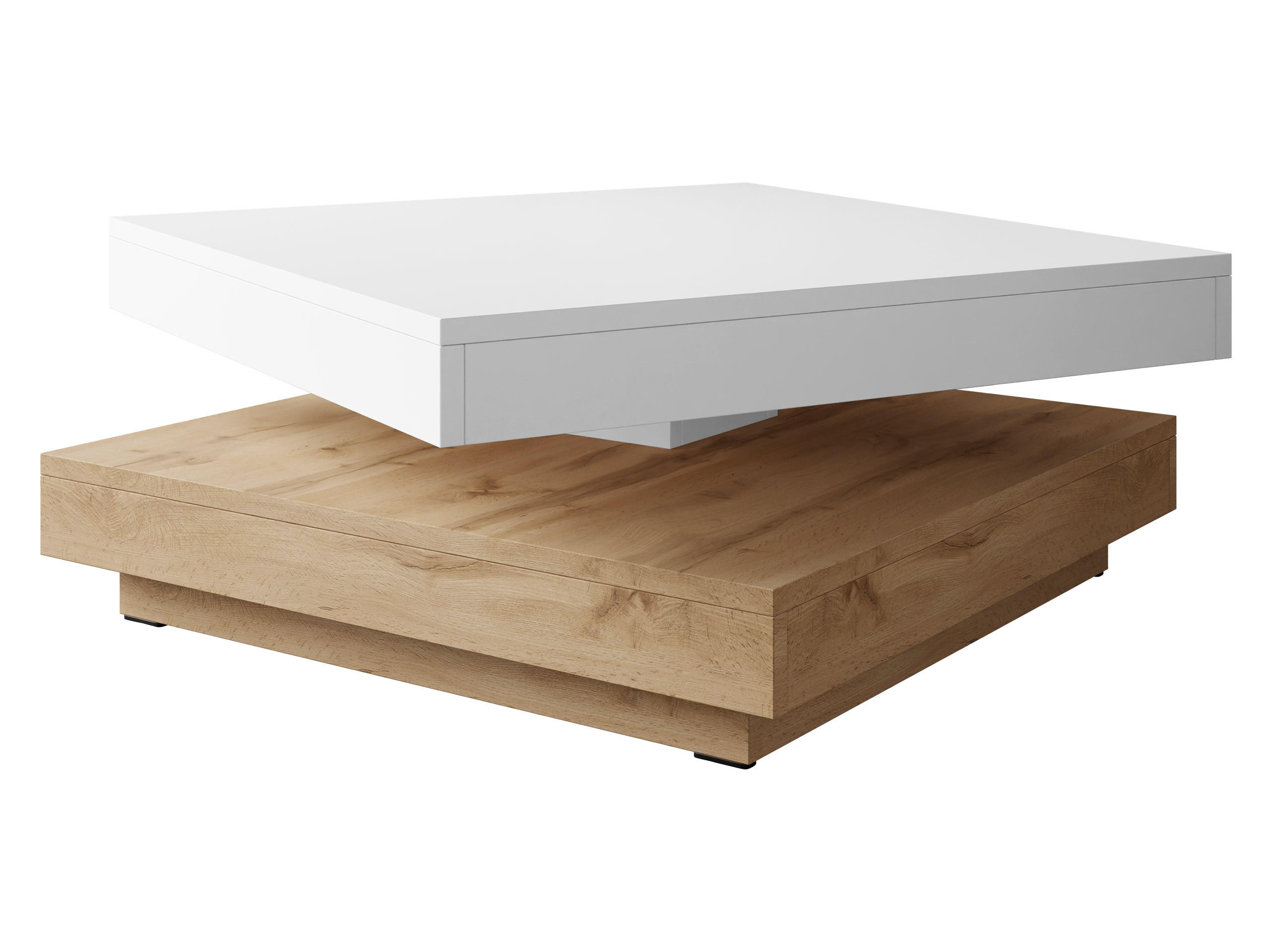 COUCHTISCH Nenani - Eiche Wotan, Holzwerkstoff (70/70/34cm) - MIRJAN24