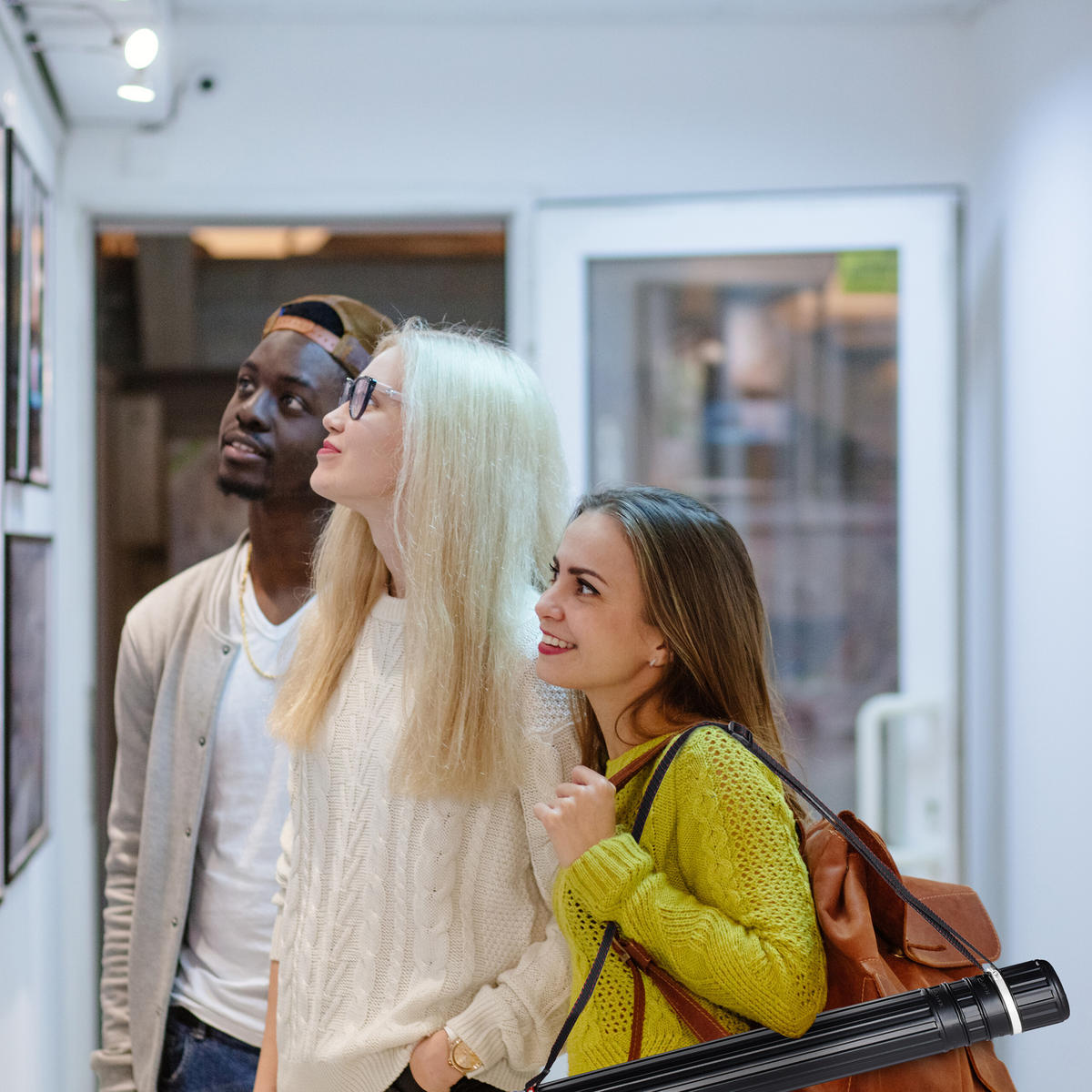 POSTERROLLE - Schwarz, Kunststoff (8/107/8cm) - Relaxdays