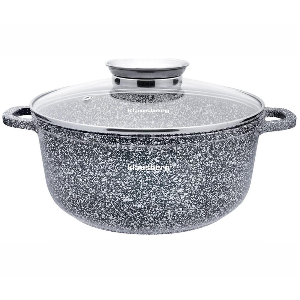 TOPF Grau 24/24/11.5 cm KB7522 - Grau, Glas (24cm) - Klausberg 