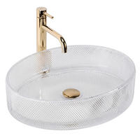 AUFSATZWASCHBECKEN Rea Mirella Transparent - Transparent, Glas (38/12.5/49.5cm) - REA