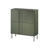 KOMMODE Tresse 4D - Grün, Holzwerkstoff/Metall (100/110/40cm) - MIRJAN24