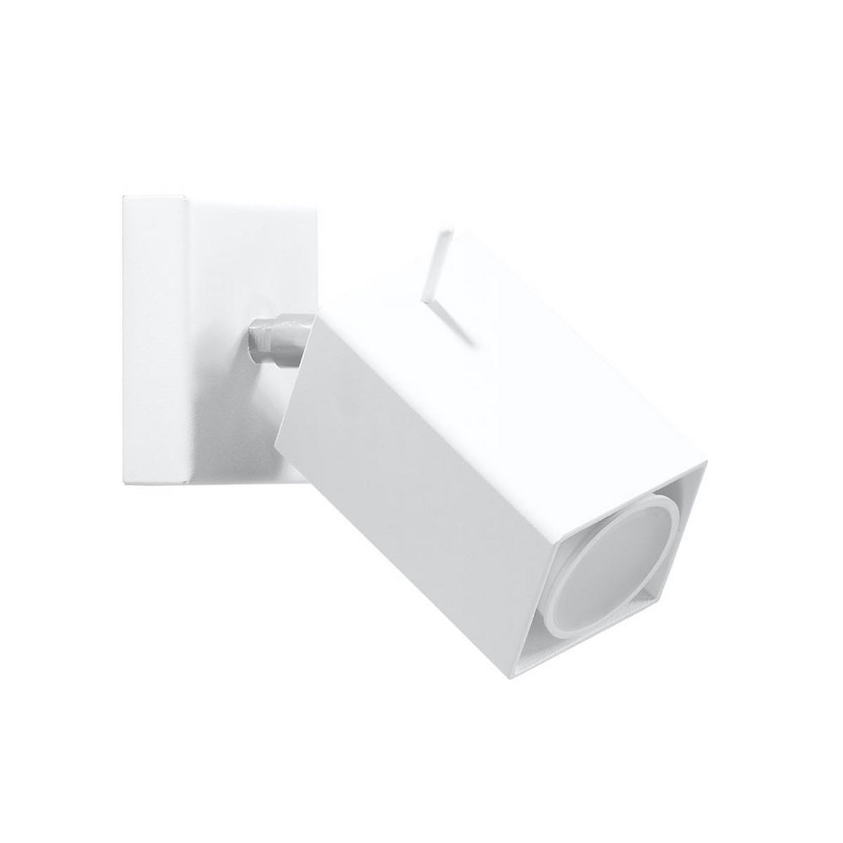 WANDLEUCHTE MERIDA Stahl Weiß - Weiß, Metall (8/15/10cm)