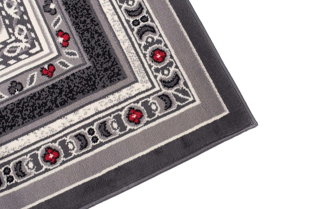 TEPPICH DREAM Dunkelgrau Rot 250/300 cm - Dunkelgrau/Rot, Textil (250/300cm) - Tapiso