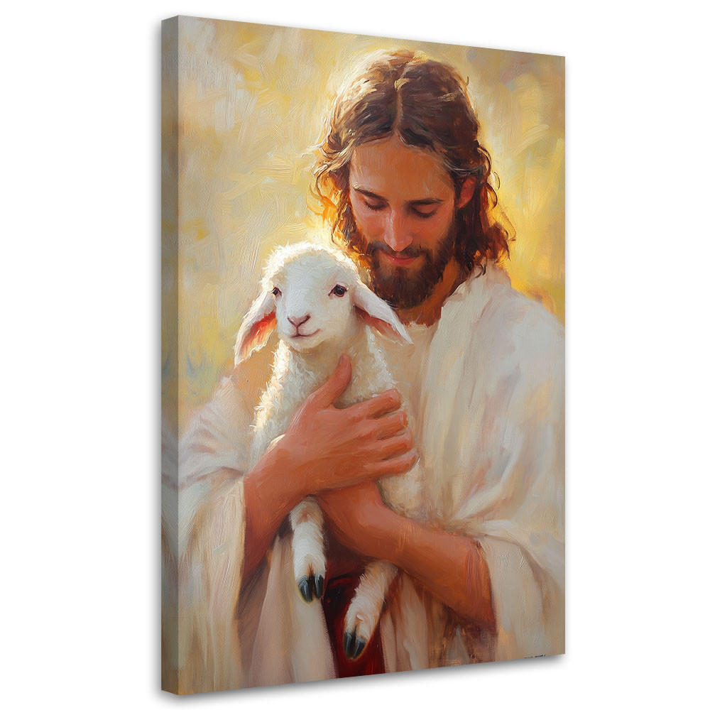 Feeby Leinwandbild Beige 70x100 cm