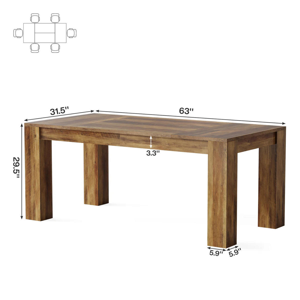 SCHREIBTISCH Holz Modern Rechteckig 160/80/75 cm - Ahornfarben, Holzwerkstoff (80/160/75cm) - Quality Elegance
