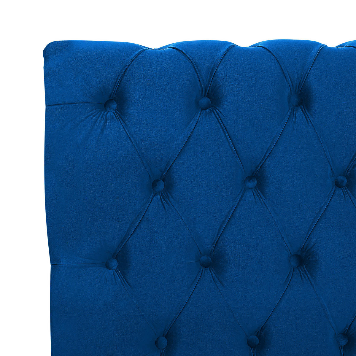 BETT 180/200 cm Marineblau Avallon - Blau, Textil (180/200cm) - Beliani