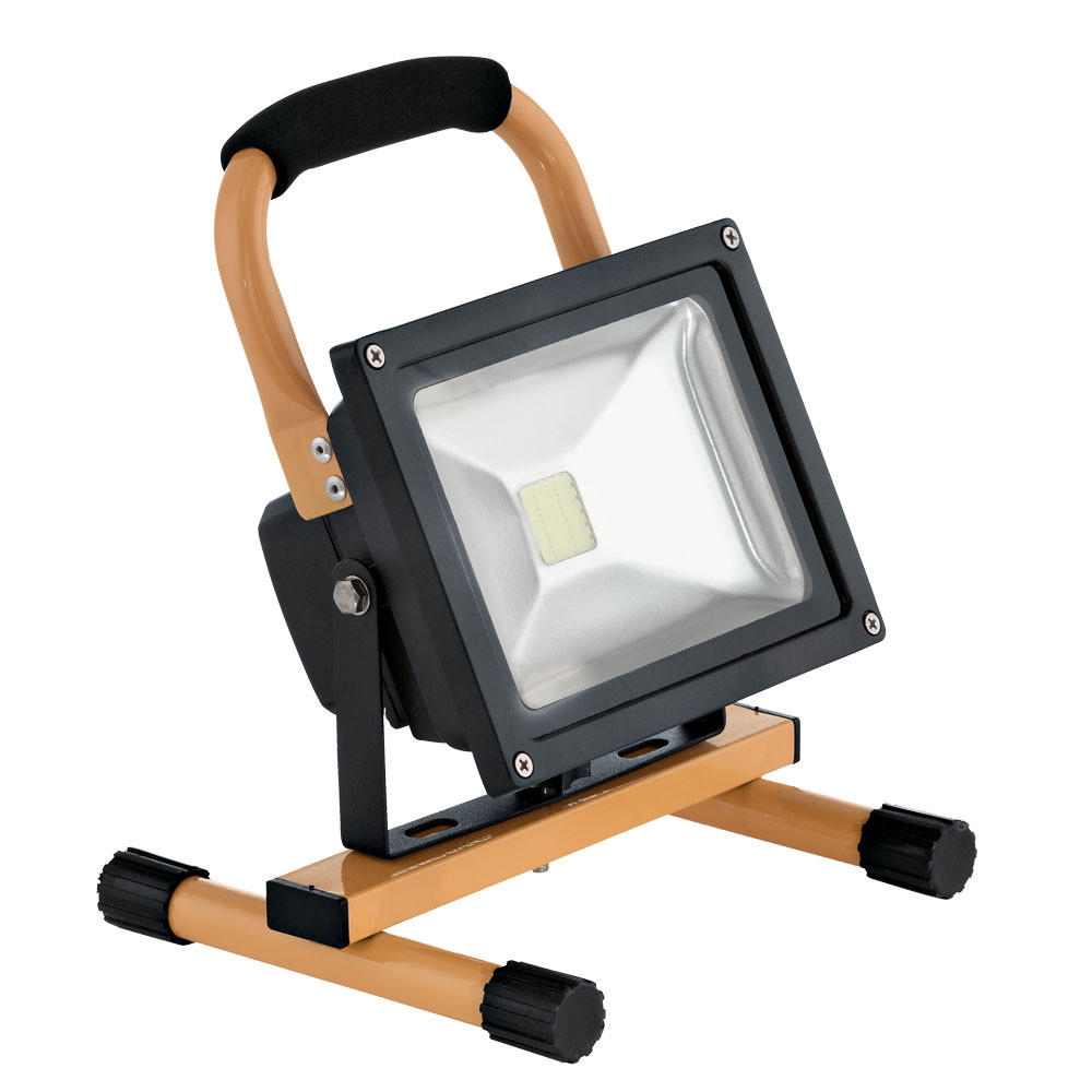 LED BAUSTRAHLER FAEDO Schwarz Gelb - Schwarz, Glas (22.5/10/28cm)