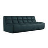 3-SITZER SOFA Kunstleder Blau - Blau/Petrol, Leder/Kunststoff (210/75/93cm) - Makamii