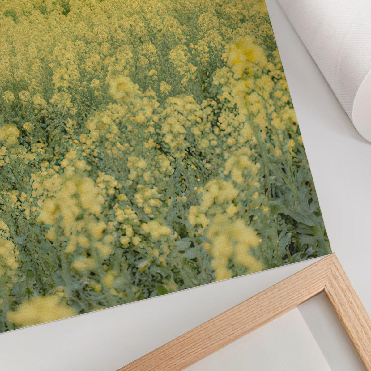 POSTER - 59x84 cm - digitalPhoto - Einsamer Baum - Gelb, Textil (59/84/0.1cm) - TULUP