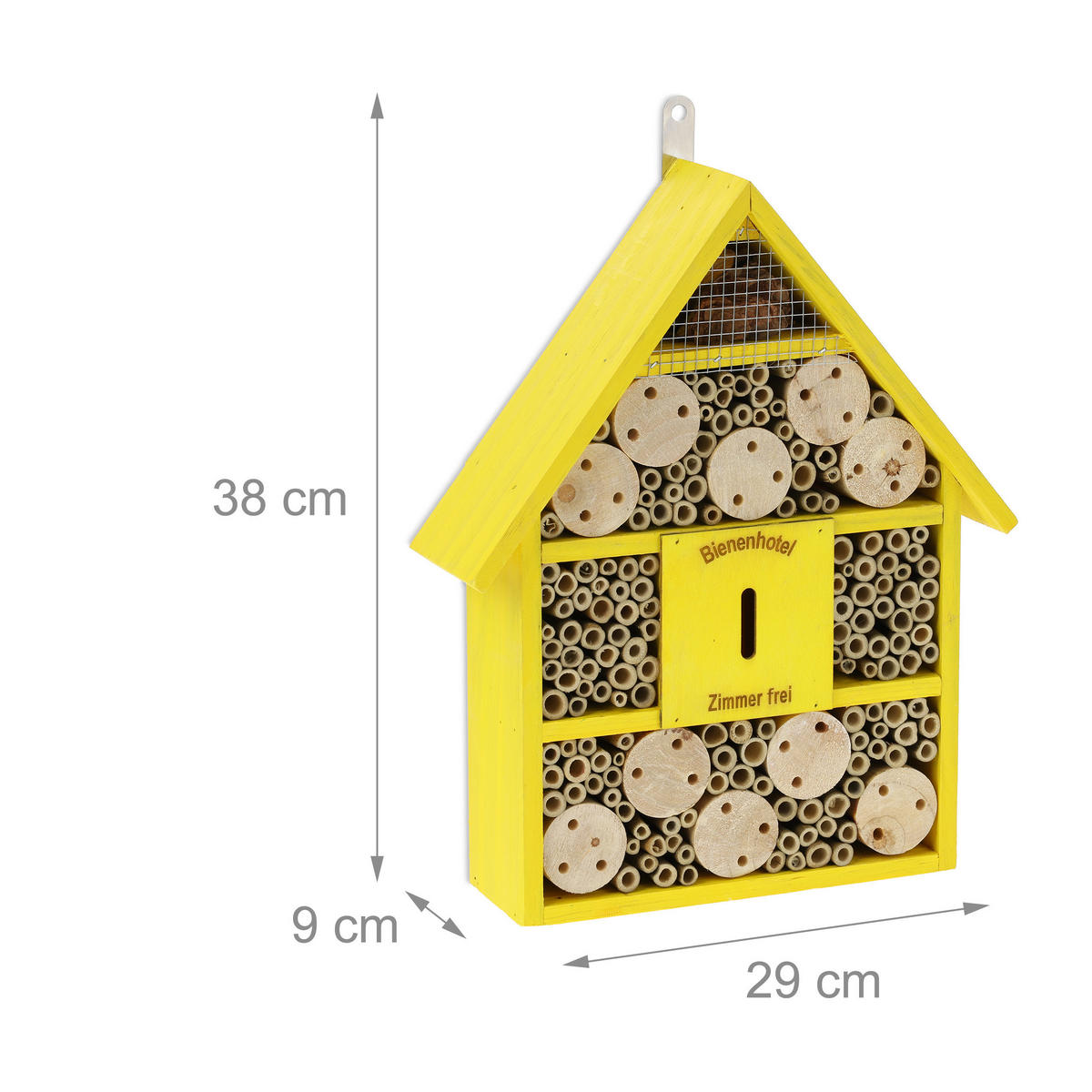BIENENHOTEL - Multicolor, Holz (29/38/9cm) - Relaxdays