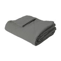 DECKE 140 x 200 cm, 100% Baumwolle, Dunkelgrau - Dunkelgrau, Textil (140/200cm) - Au Maison