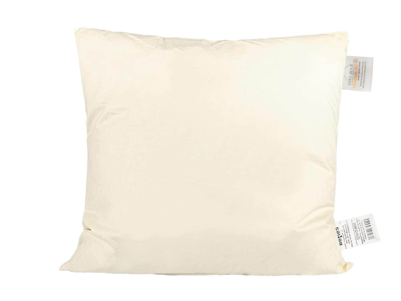 DAUNENKISSEN PublikSoft 40/40 cm - Beige/Creme, Naturmaterialien/Textil (40/40cm) - beties Heimtextil