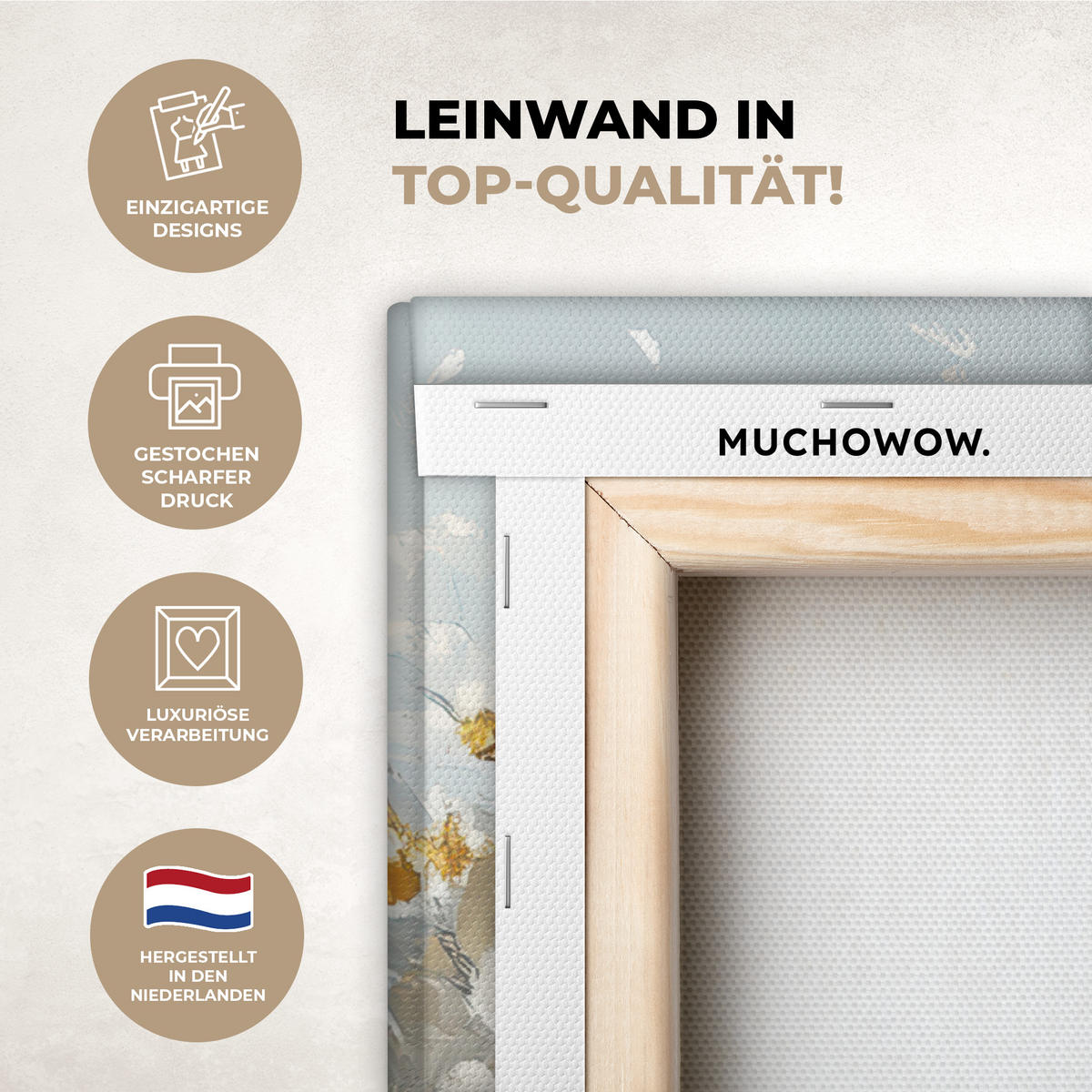 LEINWANDBILD Baum - Winter - Baum des Lebens - Modern - Gold 60x80 cm - Goldfarben, Textil (60/80cm) - MuchoWow