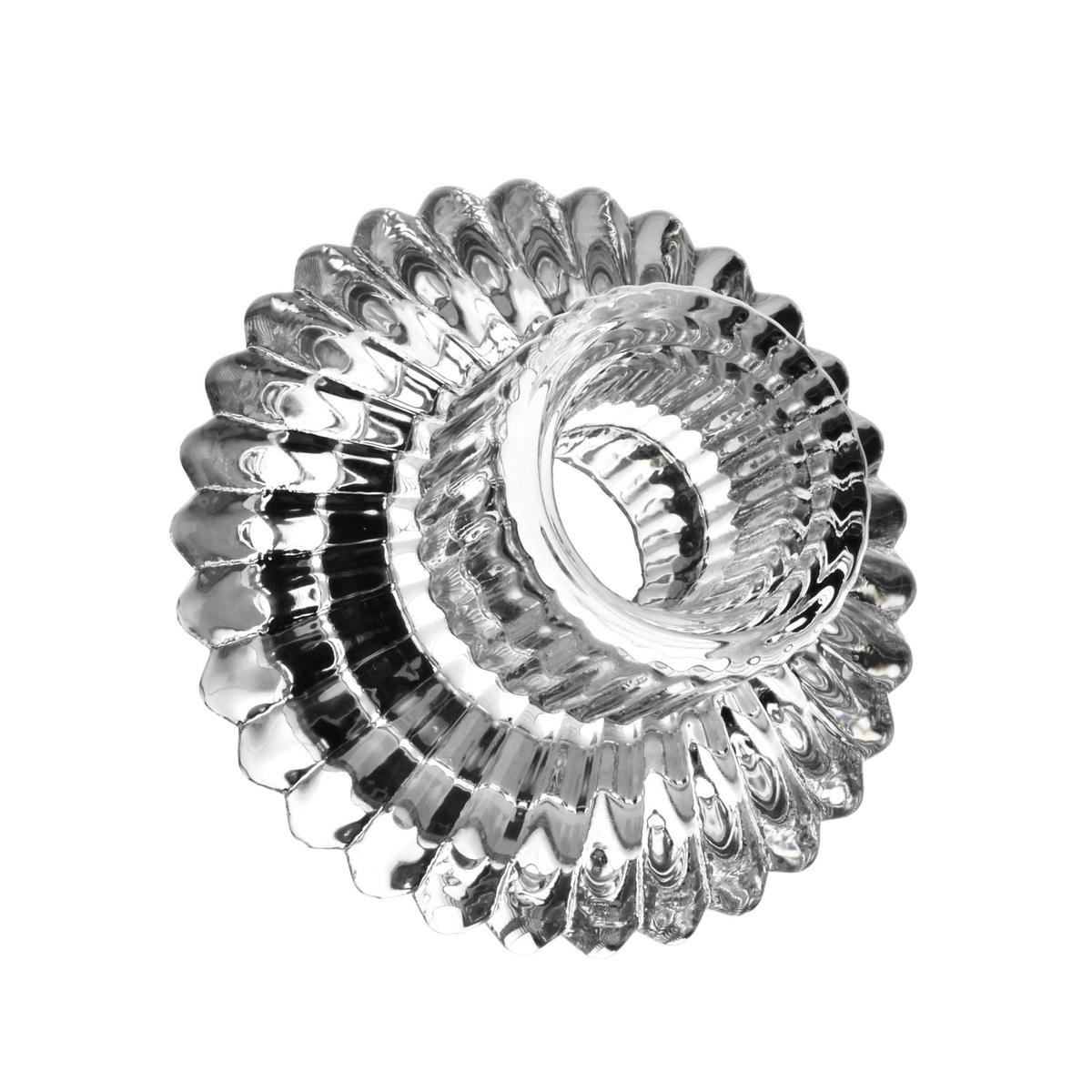 KERZENHALTER Patricia transparent 8/8/6 cm Glas - Transparent, Glas (8/7/8cm) - Mondex
