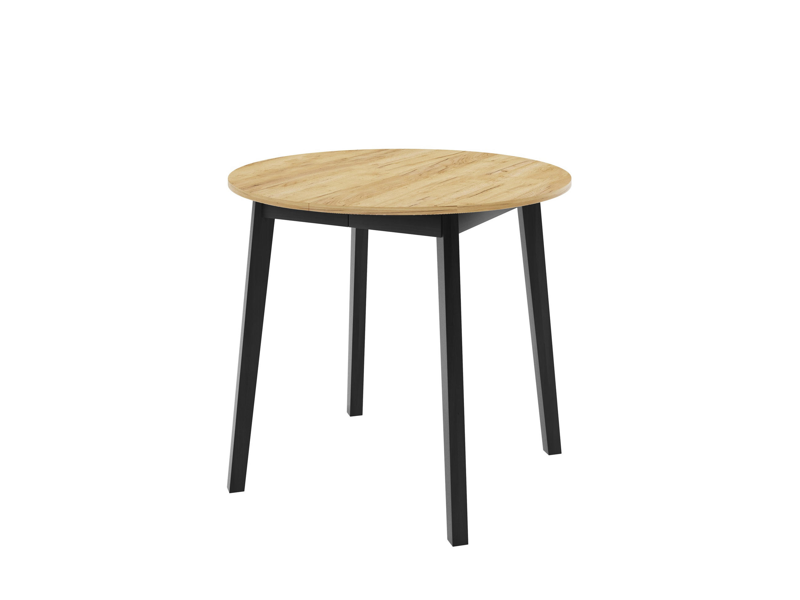 ESSTISCH LUCA S Ausziehbar 90 - 130 / 90 x 77 cm - Goldfarben/Schwarz, Holz (90/90/77cm) - MASSENO