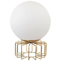 TISCHLEUCHTE BALU Metall Weiß - Weiß, Glas (15/15/20.3cm) - Globo Lighting