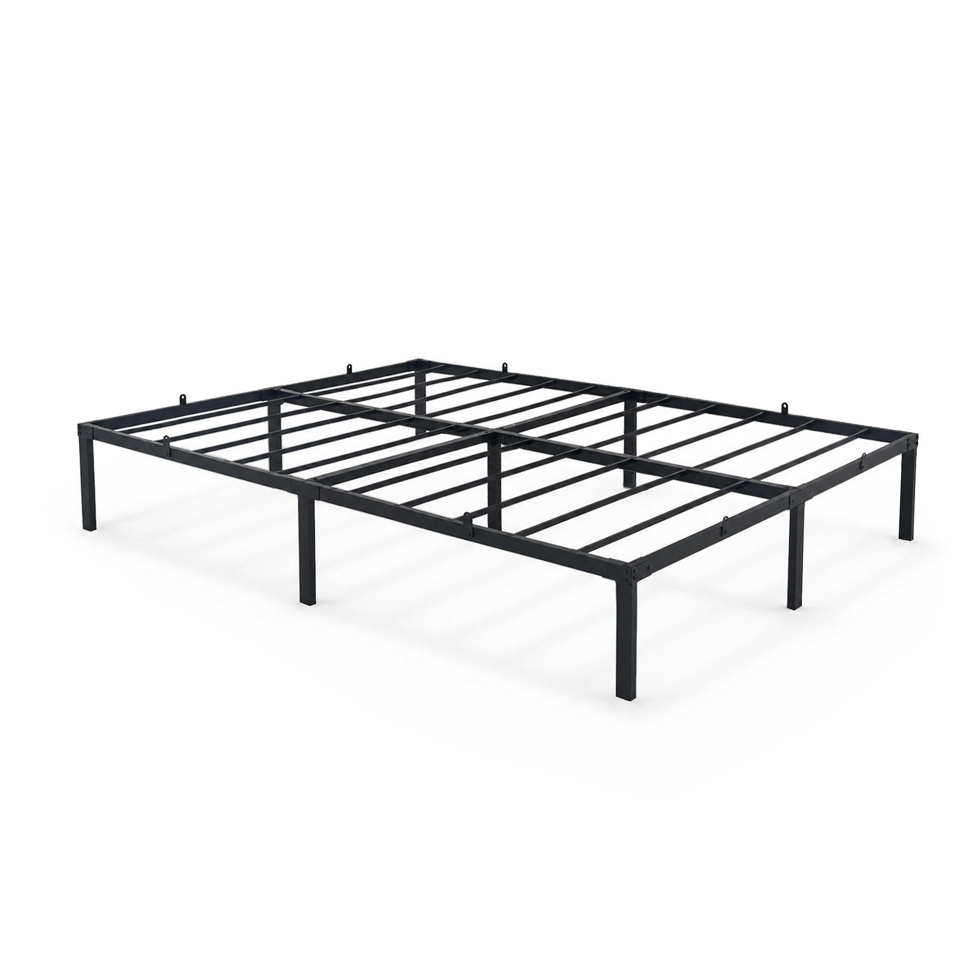 METALLBETT Klappbares 140x200 cm Schwarz - Schwarz, Metall - Akord