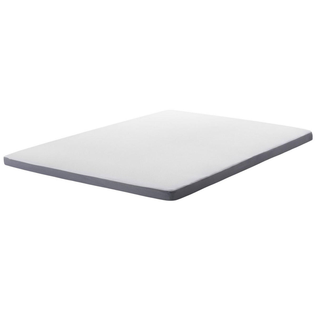 MATRATZENTOPPER 180/200 cm Comfy - Weiß/Grau, Textil (180/200cm) - Beliani