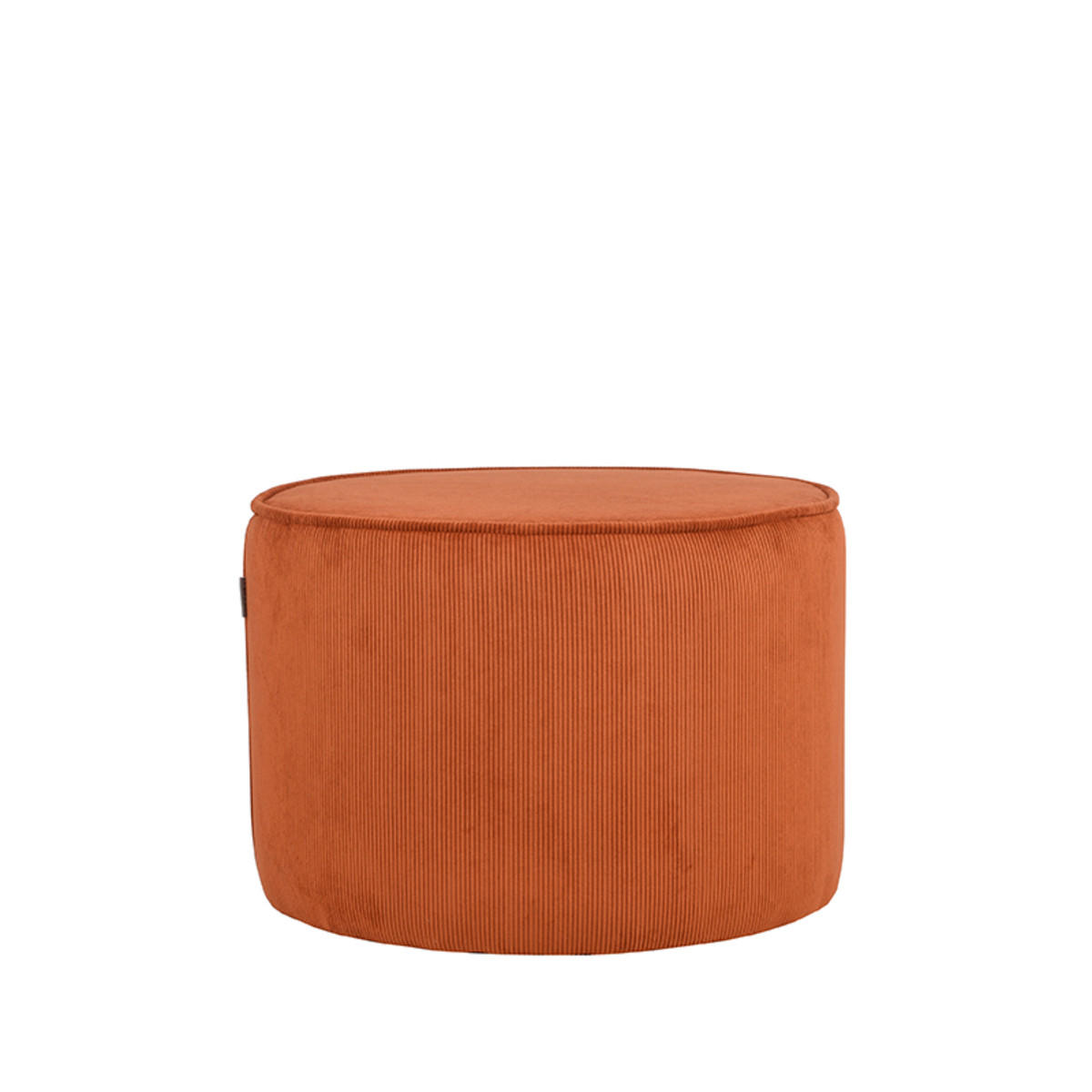 POUF Tibo Braun 55/55/40 cm - Terra cotta, Textil (55/40/55cm) - LABEL51