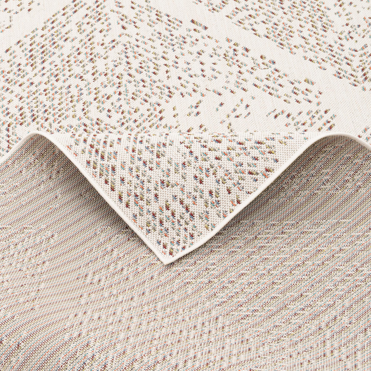 IN & OUTDOOR TEPPICH CAMPUS PIXEL RAUTEN - Beige, Textil (120/170cm) - Pergamon