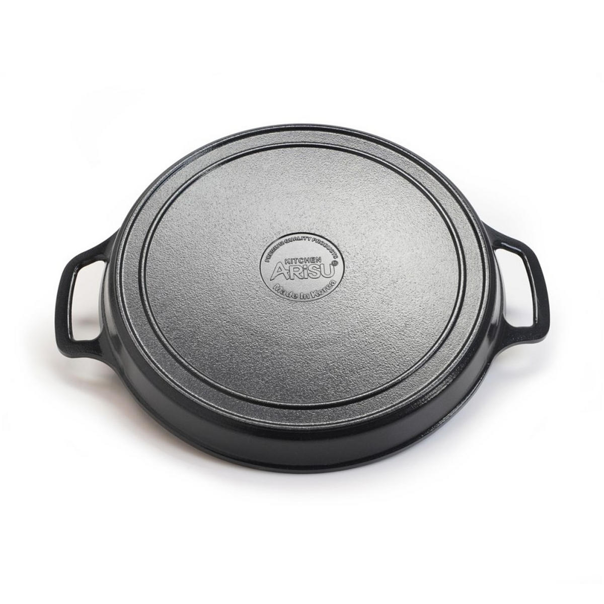 PFANNE Schwarz 34/24/2.5 cm TS272 - Schwarz, Metall (24cm) - Tiross 