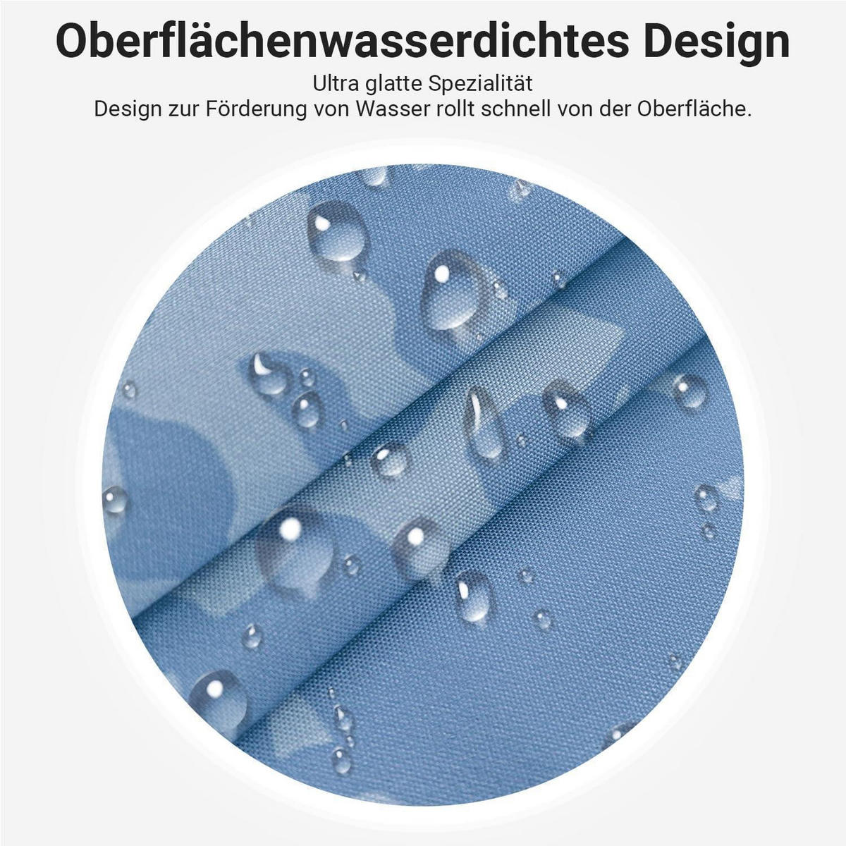 DUSCHVORHANG Blau Blätter Linie 120 x 200 cm - Multicolor, Textil (120/200cm)