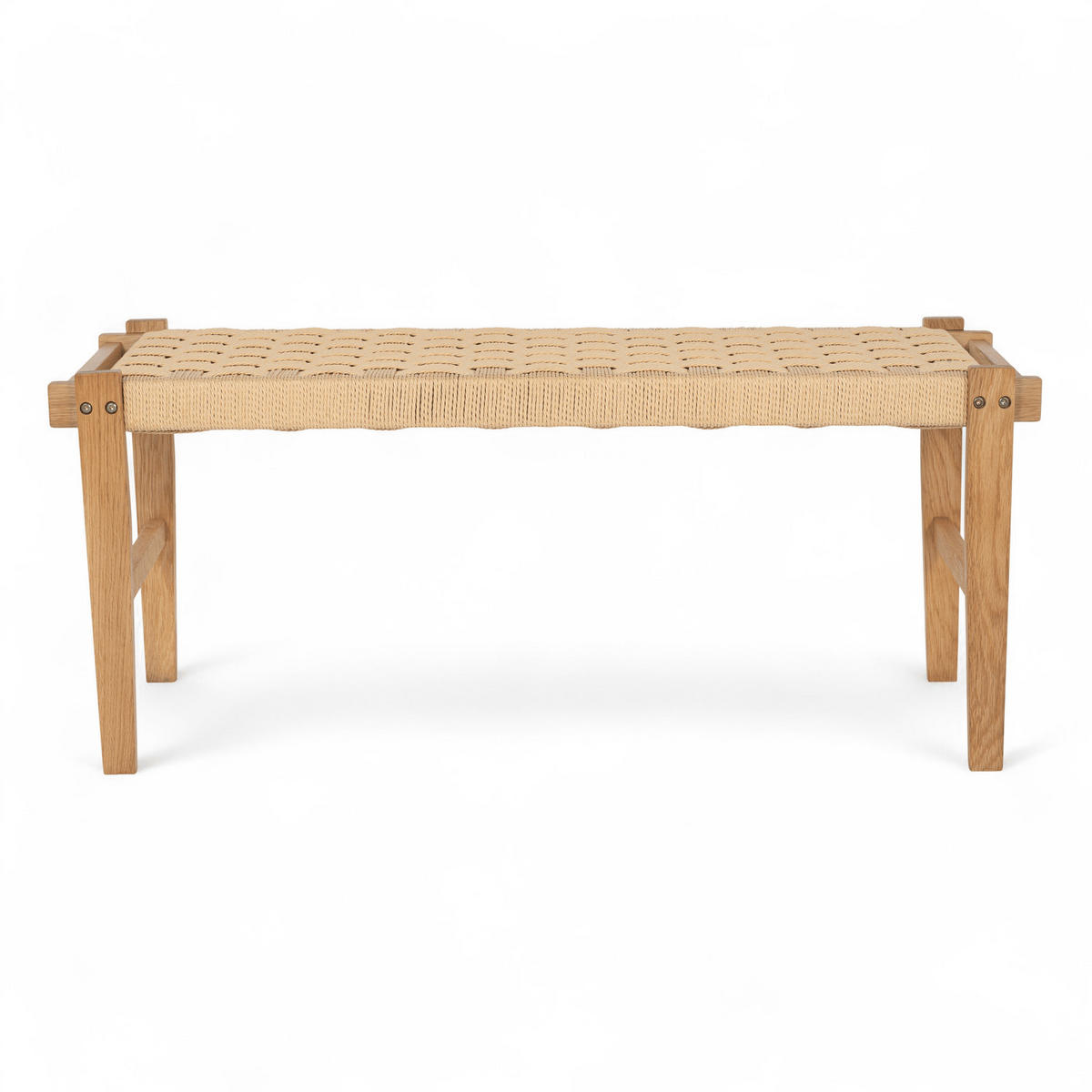 SITZBANK 110/38/47 cm Rattan / Eiche Wildeiche - Honigeiche/Eichefarben, Holz/Papier (110/47/38cm) - Furnhouse